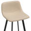 Banaz Upholstered and Faux Leather Bar Stool with Steel Frame-1238475263