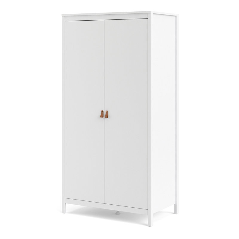 Cynteria 2 Door Manufactured Wood Wardrobe, White