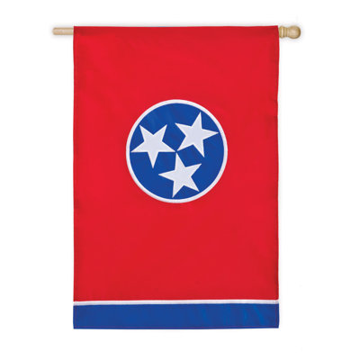 Drapeau de maison en nylon à 2 faces 44 x 28 po Tennessee State