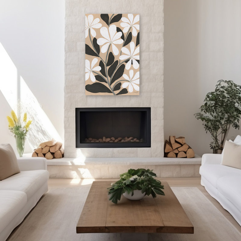 Bonheur botanique minimaliste et bohémien IV, H 48 po x l 32 po