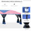Auvent avec filet 10 pi x 20 pi Outsunny