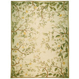 Hand-Knotted High-Quality Beige Area Rug