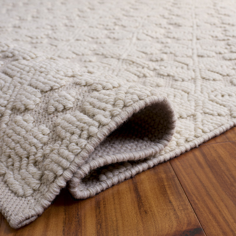Tapis géométrique en laine / coton tissé à la main Vermont, Tapis de couloir 2 pi 3 po x 8 pi