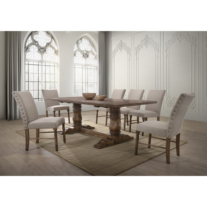 Kovacs 6 - Person Solid Wood Dining Set