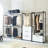 32" Walk-In Closet With Metal - Shelf, Deep Storage, To Water, Heat, Stains, Scratches For Bedroom Powder Coated Frame, Extra Storage Presented, Water & Heat Engineered, Stain Scratch Located, E0