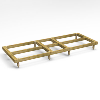 Powersheds 10 x 4ft Pressure Treated Timber Base Kit