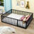  Denayah Metal Platform Bed with Fence and Door-233354924-233354899