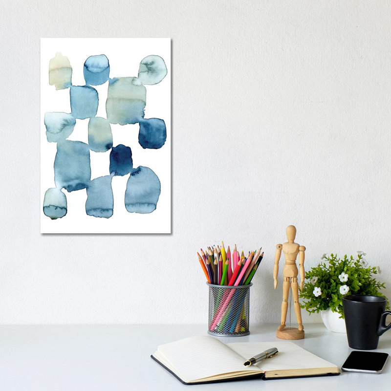 «Beach Wash II» par Grace Popp - reproduction d'art, Pas de tapis, Toile tendue, H 12 po x l 8 po x P 0,75 po