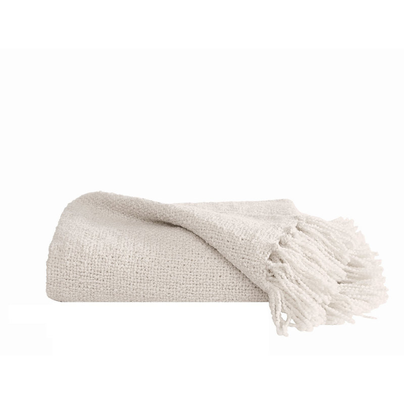 Brooklyn Loom Chunky Boucle 50x70 Throw, Gray