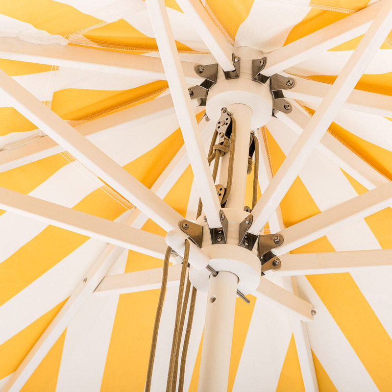 Market 84'' W Umbrella, Yellow/White