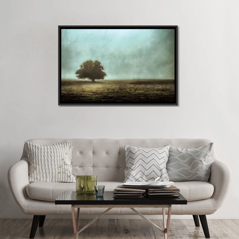 «Silent and Still», reproduction sur toile, Toile avec cadre noir, H 8 po x l 18 po x P 26 po, Pas de tapis