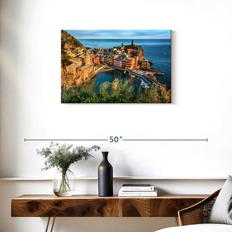 Gillard Vernazza dans les Cinque Terre, H 20 po x l 30 po