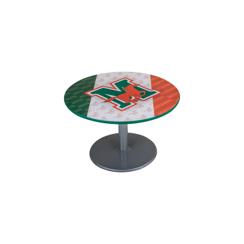 Social Table - Round - Cast Iron Pedestal Base, 36" Diameter