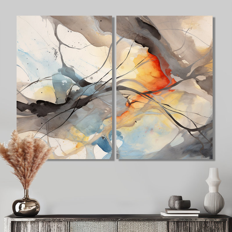 Cohleen - impressions sur toile modernes, Toile tendue, Ne s’applique pas, H 36 po x l 48 po