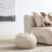 18.8" Wide Round Upholstered Pouf Ottoman