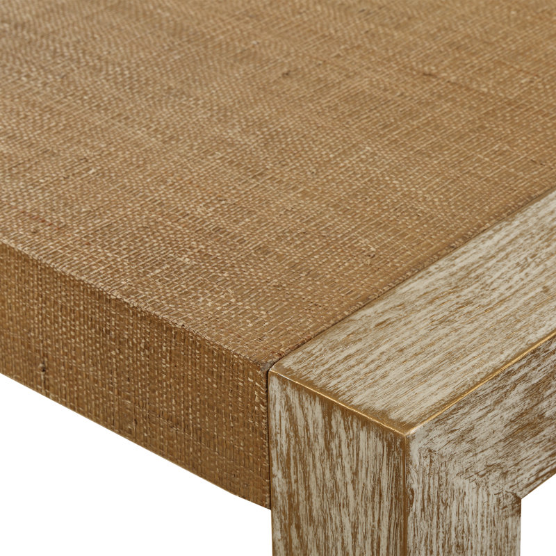 Chancey Grasscloth Console Table