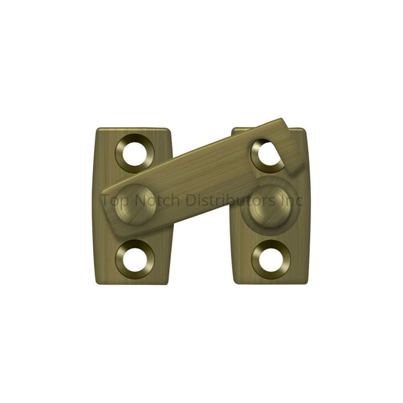 Deltana SB3058U5 Shutter Bar/Door Latch 5/8"; Antique Brass Finish