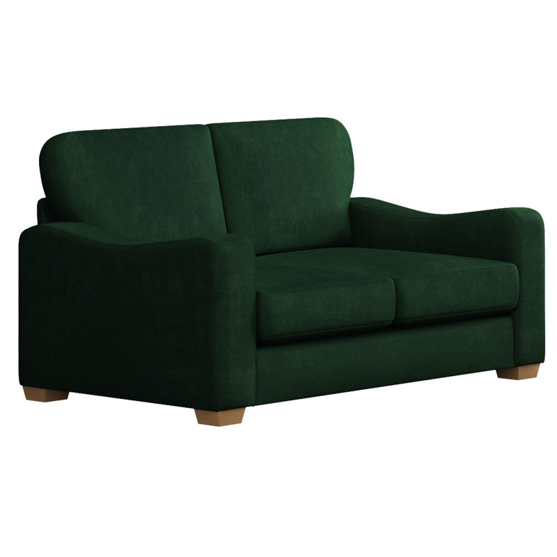 Theadford Two Seater, Fixed Back, Nutmeg