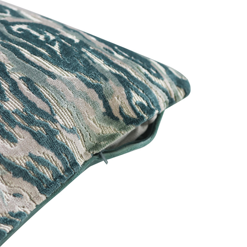 Housse de coussin Sky Velvets, Bleu sarcelle foncée