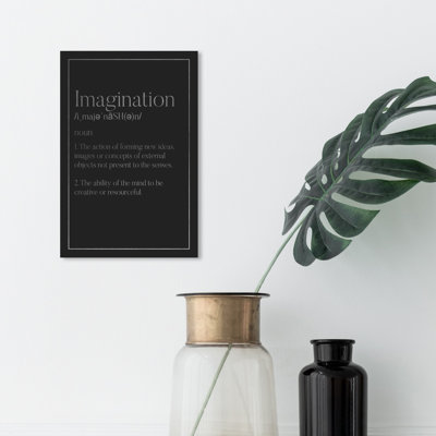 " Imagination Typography Silver "