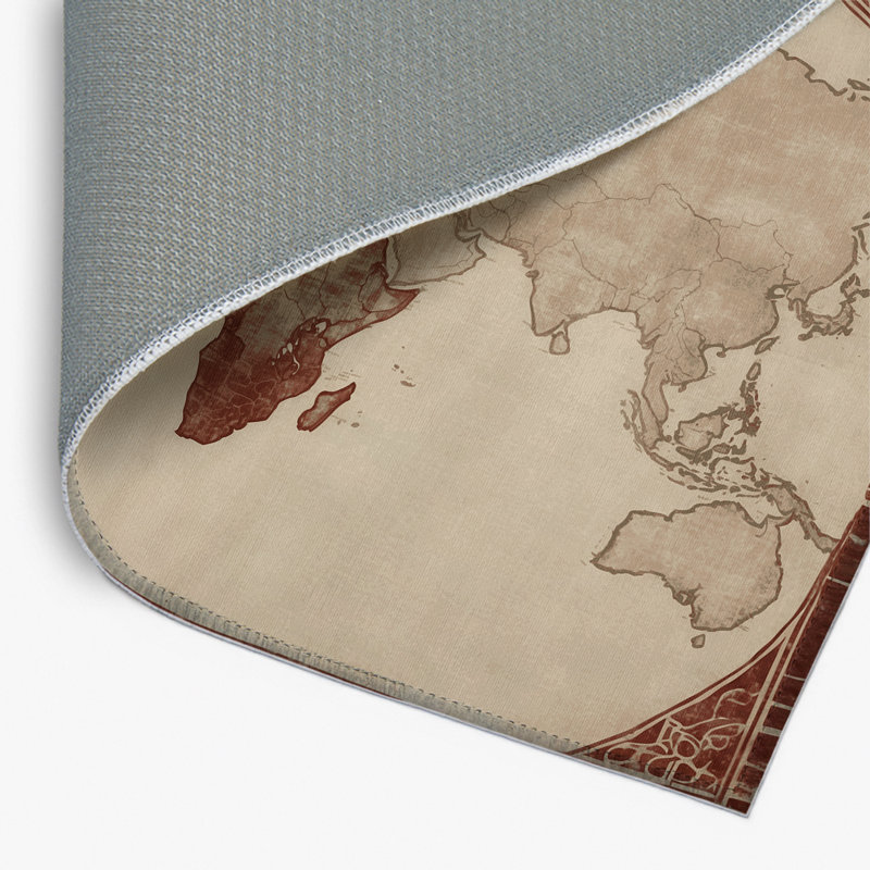 Tapis intérieur et extérieur à motif géométrique, Rectangle 1 pi 6 po x 2 pi 6 po