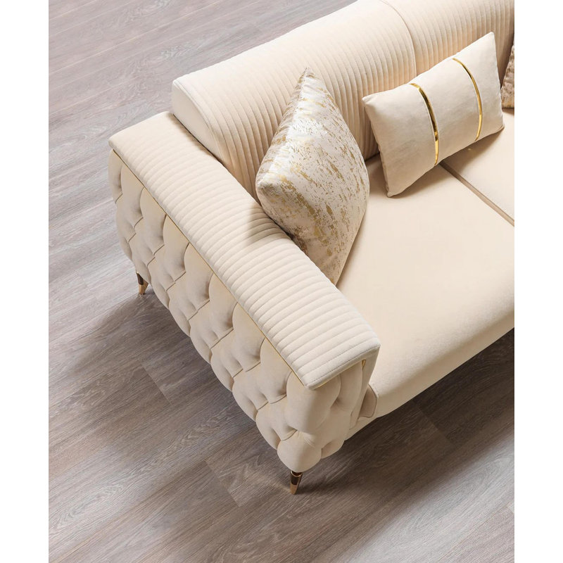 Ensemble de salon Belinda, Ivoire ivoire, Sofa, Loveseat