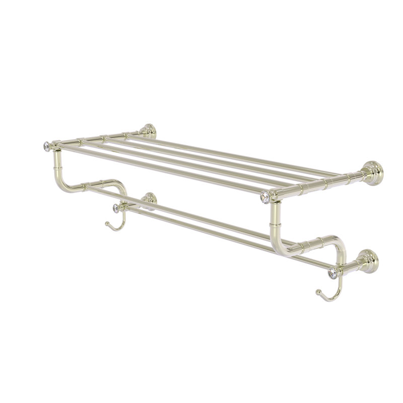 Porte-serviettes mural Freyja, Nickel poli, H 10,6 po x l 32 po x P 12,5 po