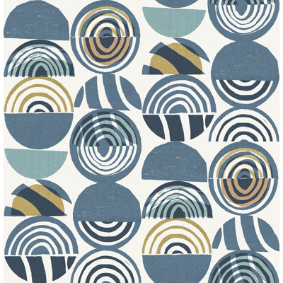 Laguna Retro Geometric Luxury Wallpaper