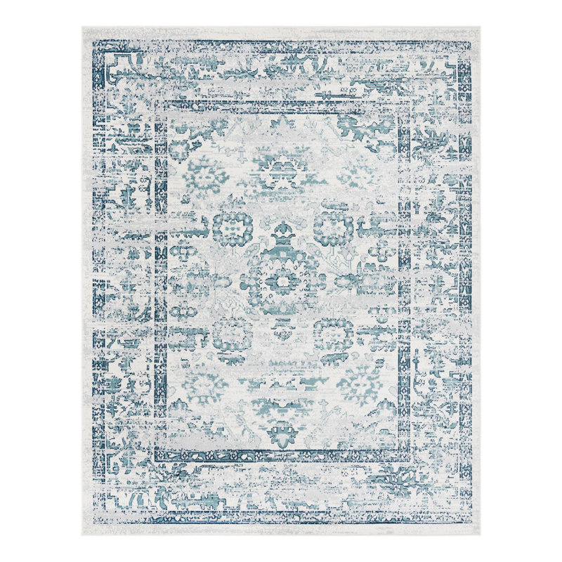 Tapis oriental Scanlon, Rectangle 4 pi 1 po x 6 pi 1 po, Ivoire ivoire