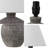 Myron 18" Minimalist Scandinavian Concrete Effect Resin/Iron LED Table Lamp (Set of 2)-105510605