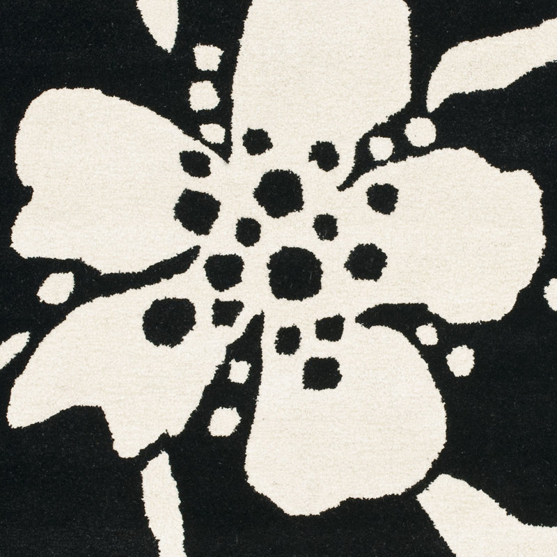 Leonardo Floral Wool Hand Woven Area Rug, Rectangle 152 x 244 cm