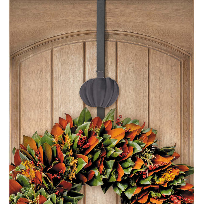 Adjustable Wreath Hanger with Removable Pumpkin