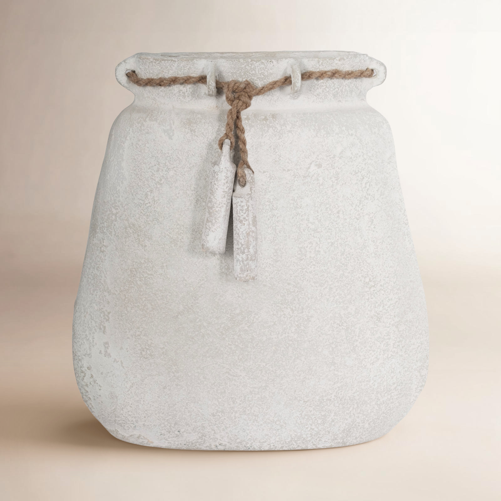 Handcrafted Ceramic Table Vase, 16" H x 14" W x 4" D