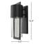 Applique murale d'extérieur en aluminium massif de H 15,5 po x l 4,5 po Bandit-781382217-681831148-681831153