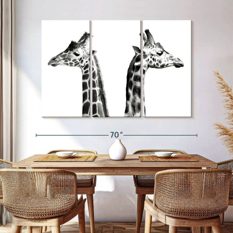Brampt Giraffe Opposition, 42" H x 65" W