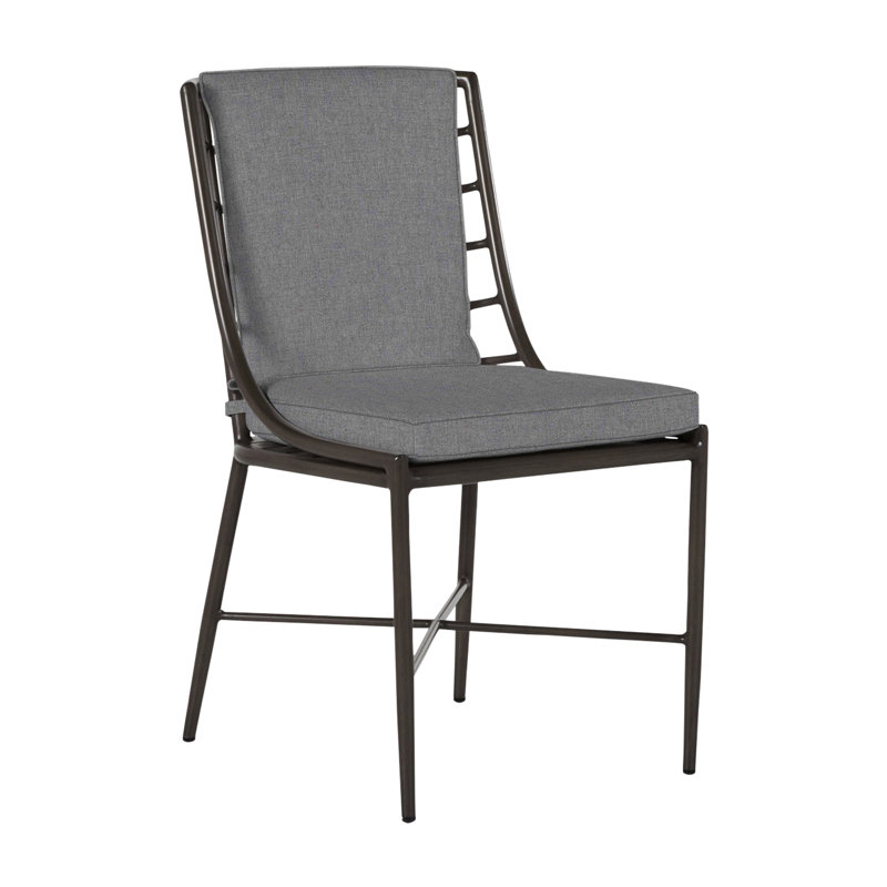 Chaise d'appoint en aluminium Carmel - Gris ardoise, Lin Dove Sunbrella®, Welt