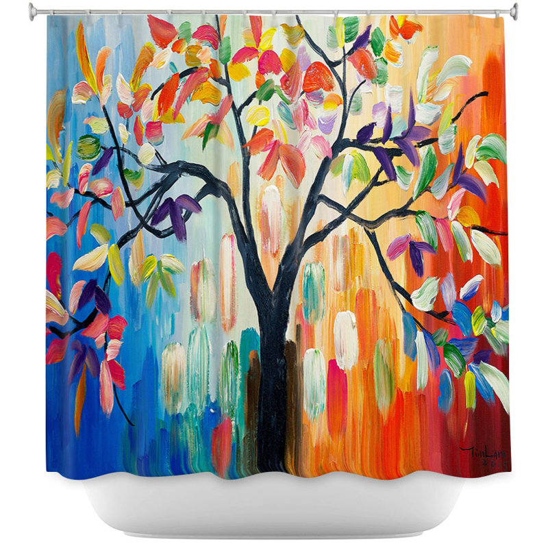 Rideau de douche simple tree iii Celentano