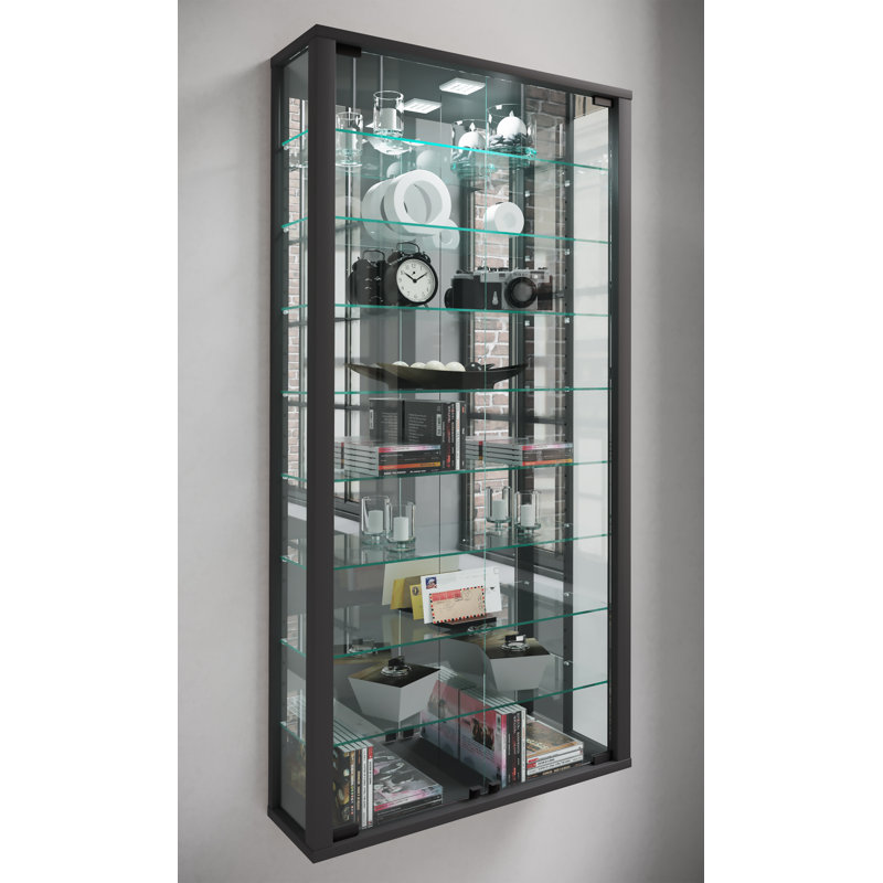 Carlyne Display Cabinet, Yes, Black