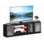 70" Modern Tv Stand For Tvs Up To 80 Inch With Led, Adjustable Shelf & Translucent Doors-1125113397