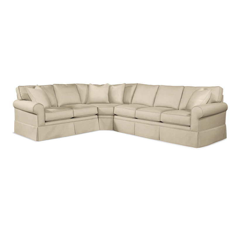 Benton Upholstered Sectional, Left Hand Facing, Brown Geometric, 0456-33
