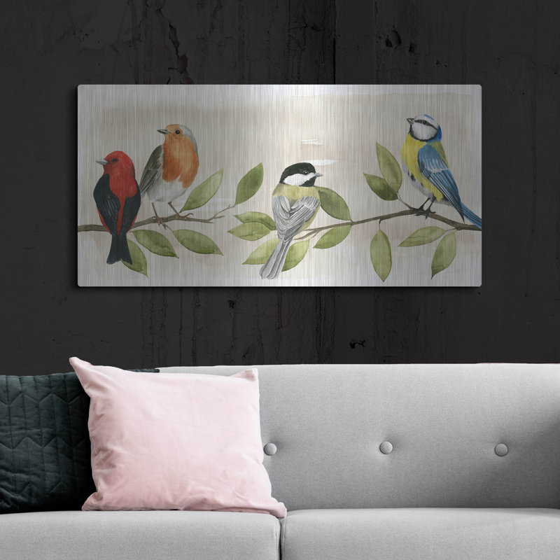 «Treetop Gathering II» par Grace Popp, H 24 po x l 48 po