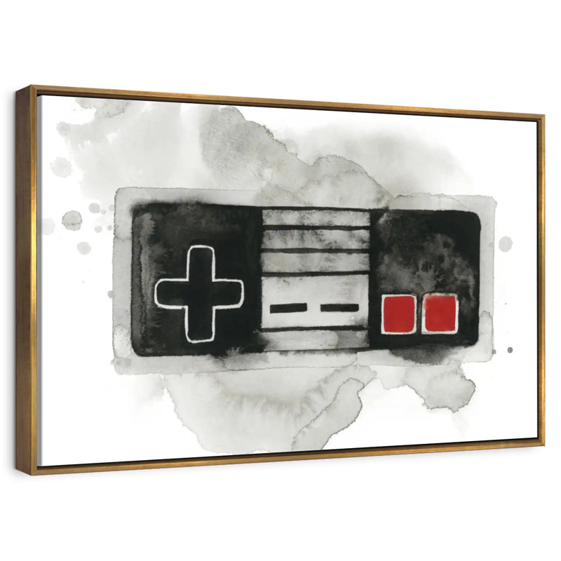 Gamer I, Floating Frame Gold, 40" X 27"