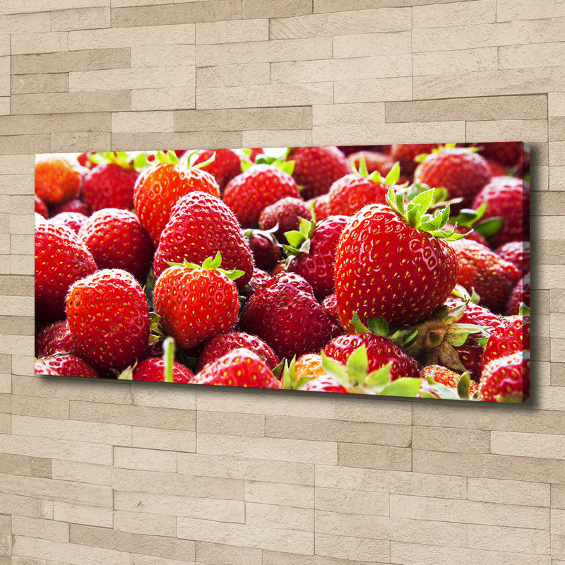 Strawberries - No Frame Print on Canvas