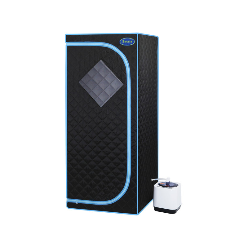 Full Size Portable Steam Sauna Tent–Personal Home Spa, With Steam Generator, Remote Control, Foldable Chair, Timer And PVC Pipe Connector Easy To Install.Fast Heating, With FCC Certification