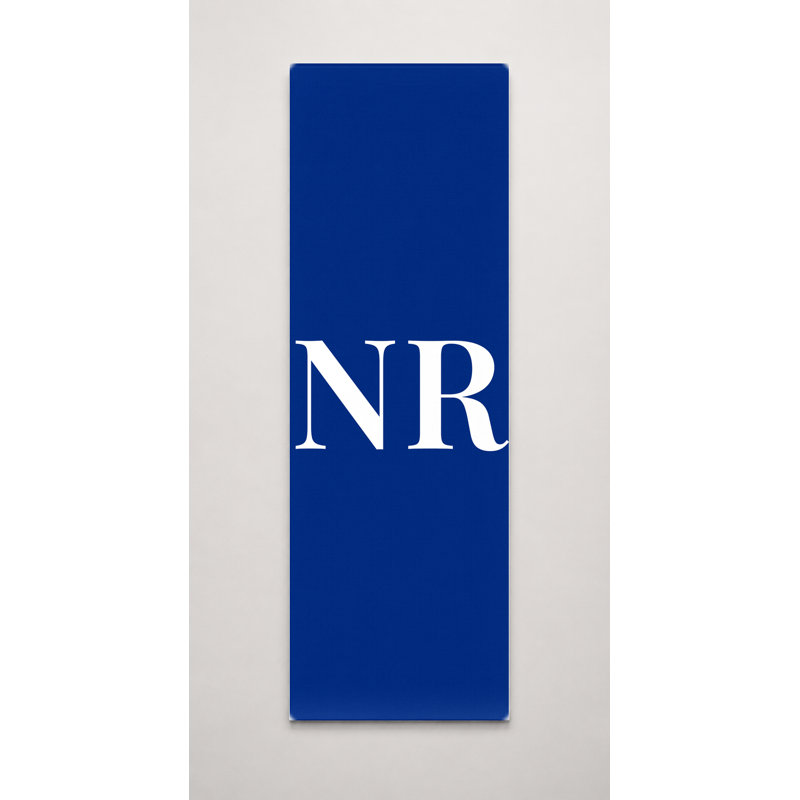 «Nauru World Flag Luxury Diamond Monogram» - jaune bleu blanc - art sur toile haut, H 30 po x l 10 po