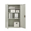 Burgoyne Metal Storage Cabinet with Lock, 2 Door 3 Shelf Storage Cabinet for Home, Office ,Garage