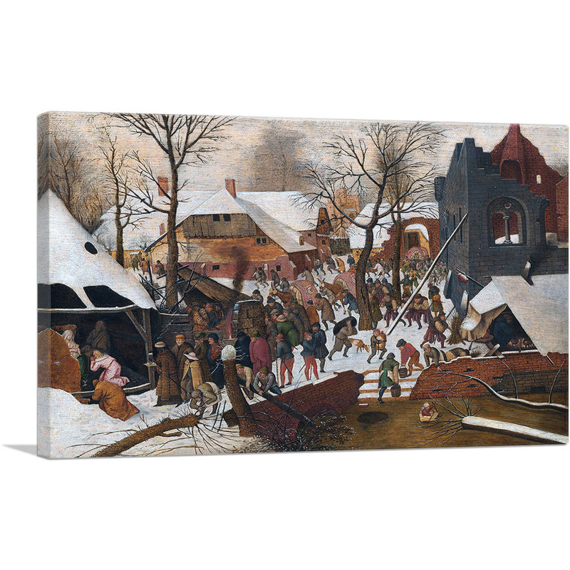 «Adoration of the Magi 1564» par Peter Bruegel l'Ancien, reproduction d'art sur toile tendue, H 18 po x l 26 po x P 0,75 po