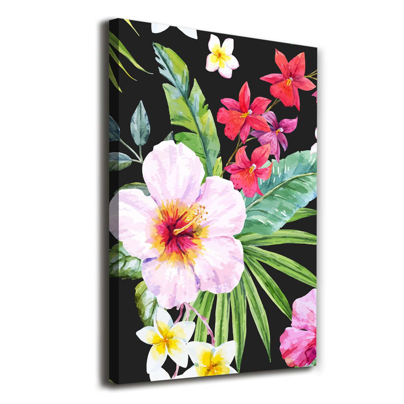 Hawaiian Pattern - Wrapped Canvas Print