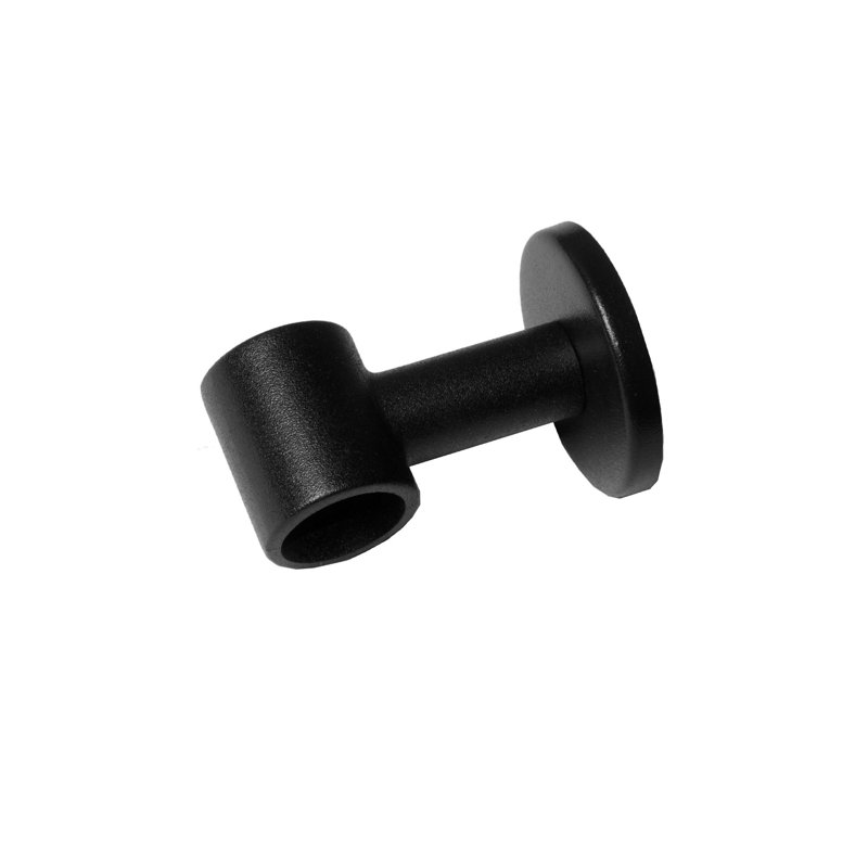 Support de fixation Alma, Noir, H 4,7 po x l 0,75 po x P 0,39 po