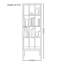 Vitrine en bois massif simple et rétro